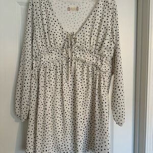 Black and White polka dot Altar’d State Dress